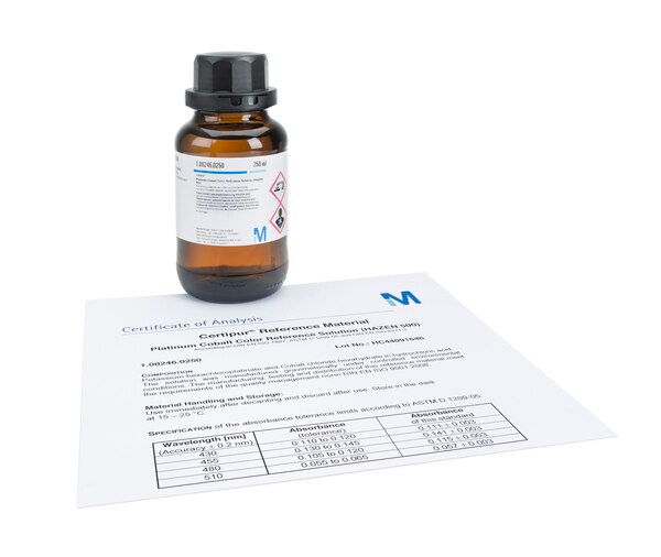 Platinum Cobalt Color Reference Solution (HAZEN 500) 250ml
