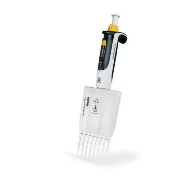 BRAND® Transferpette® S Multichannel Pipettevolume (10-100 μL), 8-channel, adjustable volume