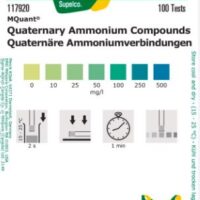 MQuant® Quaternary Ammonium Compounds,  colorimetric, 10-500 mg/L