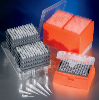 Corning® DeckWorks™ 0.1 - 10μL extended length pipet tips, graduated