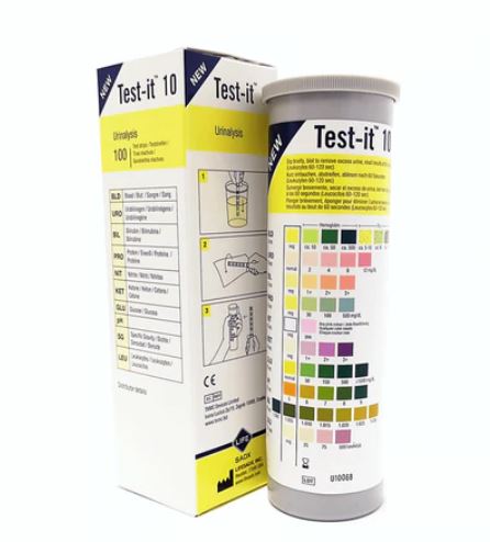 Urinalysis Test Strips, 10 Parameter