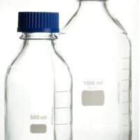 BRAND® laboratory bottles, graduated with screw cap